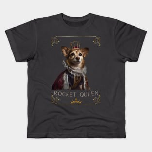 THE QUEEN DOG Kids T-Shirt